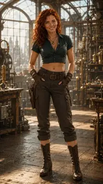 Zarah in der Werkstatt