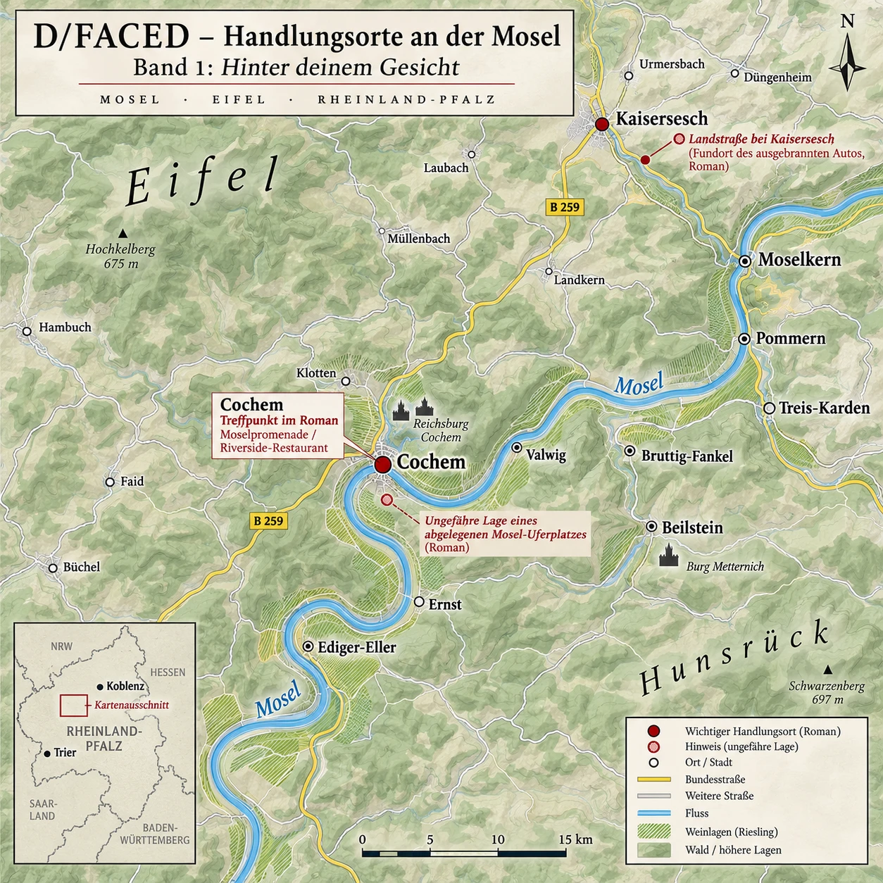 D/Faced Handlungskarte an der Mosel